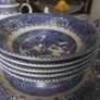 Set of Six Blue Willow Soup/Dessert bowls Image 2