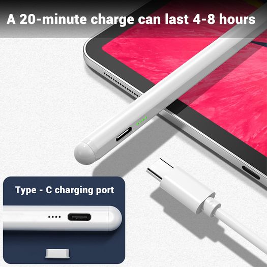 Stylus Pencil for iPad 2018 2024 | Palm Rejection | USB-C | New