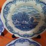 Two Blue/White Display Plates. Image 7