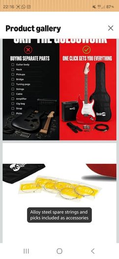 RockJam electric guitar