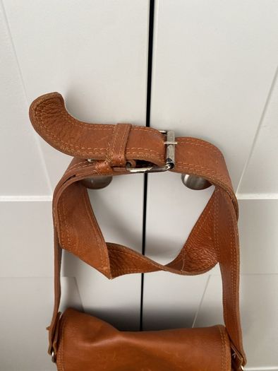 Leather Shoulder Bag unisex