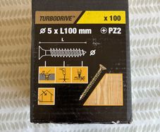 5 x 100 PZ2 Wood screws