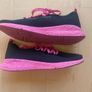 M&S Good Move Trainers. Black with Hot Pink Soles and Laces Image 2