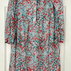 Numph Nuaphra Dress - Floral Midi Dress - Size 34 (fits bigger)