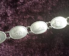 Vintage - 'London' -  Silver Bracelet