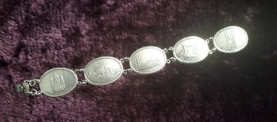 Vintage - 'London' -  Silver Bracelet
