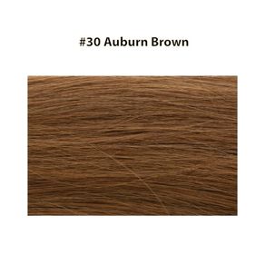 Micro Ring Hair Extensions 20" Double Drawn I Tip Remy Hair 25g - #30 Auburn Brown