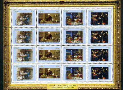 2004 Ireland 140th Anniversary of the National Gallery of Ireland Commemorative Stamps Sheetlet Mint Never Hinged (MNH)