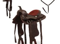 main image for ad Western Saddle, Headstall&amp;Breast Collar Real Leather Brown