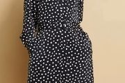 BNWT Paul Costelloe Navy Dress size 12