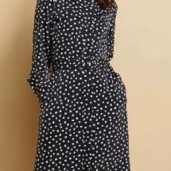 BNWT Paul Costelloe Navy Dress size 12
