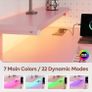 106.5CM L-Shaped Desk with Power Outlets & LED Lights Image 8