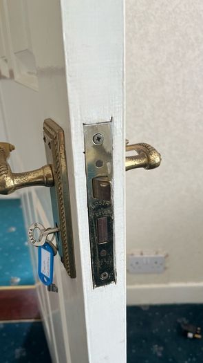 Timber white door