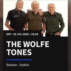 Two(2) standing wolfe tones tickets