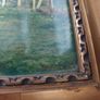 Vintage Mid-Century "Aug. Ahrend Bremen" Cottage Landscape Print Image 2