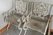 Cast iron garden chairs