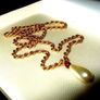 Vintage Hallmarked 'Rope' Chain & Teardrop Pendant Image 7