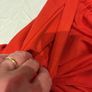 Carolyn Donnelly size 12 orange viscose dress Image 5