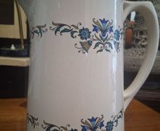Large Midcentury Crown Lynn Water Pitcher Wash Jug