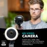Movo WebMic Pro HD - All-in-One 1080p Webcam, Mic & Ring Light Image 2