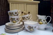 vintage tea set, bone china, Royal Grafton china, delph, tea set