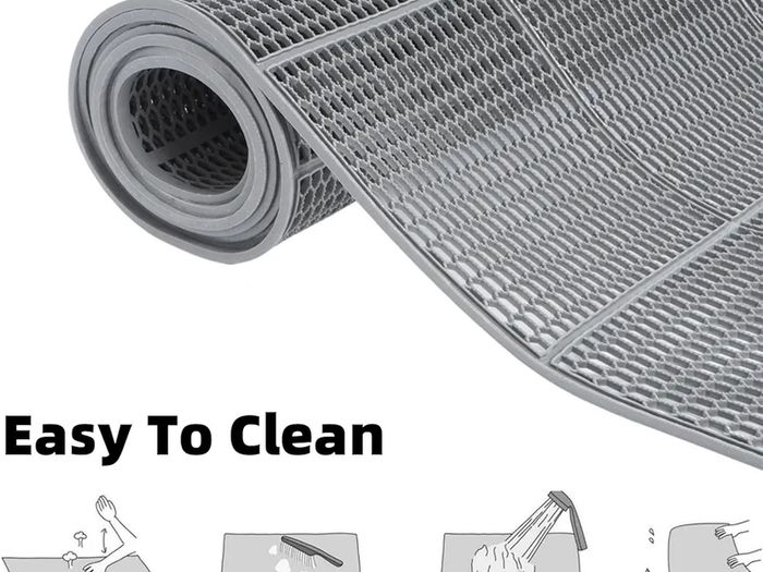 Drainage Floor Mat 300 X 90cm Commercial Indoor Outdoor Non-Slip Rubber Entrance Mats Anti-Fatigue Waterproof Door Mat with Drainage