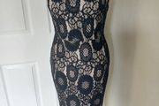 black lace dress