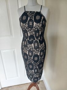 black lace dress