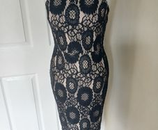 black lace dress