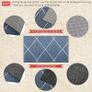 NEW SALE | Anti Slip Kitchen Rug Set: the anti-slip backing holds the pad in place; no more worries about slipping or scratching the floor; NOTE: please do not place it on wet floors. Comfort Kitchen Mats: microfiber material surface is soft to touch, no  Image 4