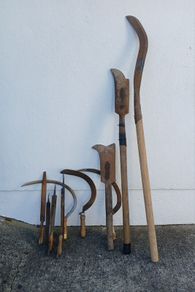 Antique farm implements