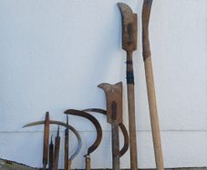 Antique farm implements