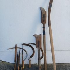 Antique farm implements