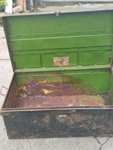 Antique Steel Trunk
