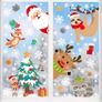 Christmas Window Clings Stickers 8 Sheets Xmas Snowflake Animal Window Decals Display Room Decoration (FREE POSTAGE) Image 4