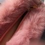 Faux fur pink shoulder clutch bag BNWT Image 9