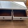 Solid Wooden Coffee Table with Deep Storage Drawers Upcycle Project Image 3