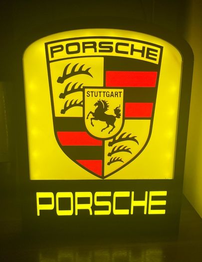 4 sided Porsche Lamp