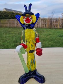 Murano glass clown figurine