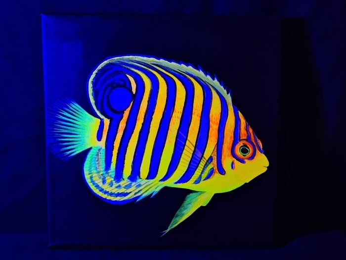 UV Blacklight Coral Reef Wall Art Painting