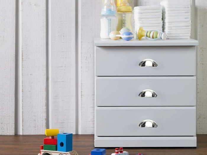 24 Pieces Retro Metal Kitchen Drawer Cabinet Door Handle with 48 Pieces Screws Furniture Knobs Shell Cup Semicircle Pull Knob Handle for Cupboard, Door, Drawer Silver (FREE POSTAGE)