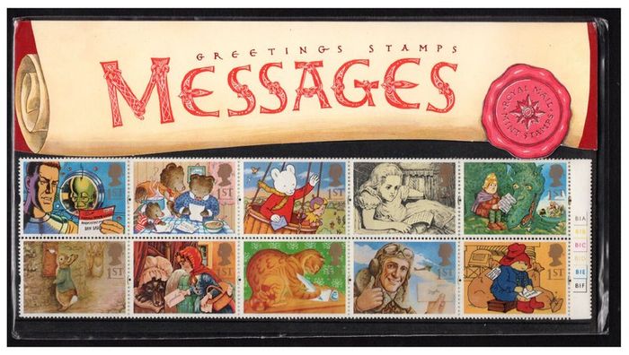 1994 Great Britain Greetings Commemorative Stamps "Messages" Presentation Pack
