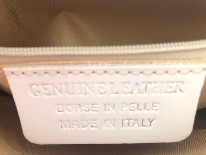 White Leather Cross Body Bag