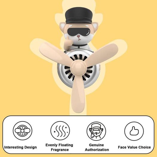 Bear Car Air Freshener Teddy Bear Pilot Auto Interior Accessories  Air Outlet Propeller Fragrance Bulldog Perfume Diffuser 72Km Bear Car Air Freshener Teddy Bear Pilot Auto Interior Accessories  Air Outlet Propeller Fragrance Bulldog Perfume Diffuser 72Km