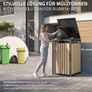 Single Wheelie Bin Storage Box with Gas Struts  Fits 60L, 120L & 240L Bins Image 3
