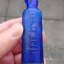 Lot of 5 vintage blue glass bottle Image 4