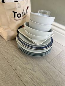 cutlery, plates and bowls needed for new home