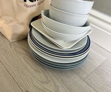 cutlery, plates and bowls needed for new home