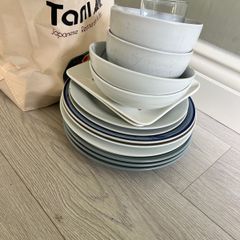 cutlery, plates and bowls needed for new home