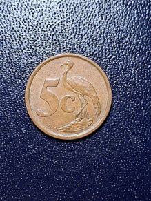 South africa 5 cent coin